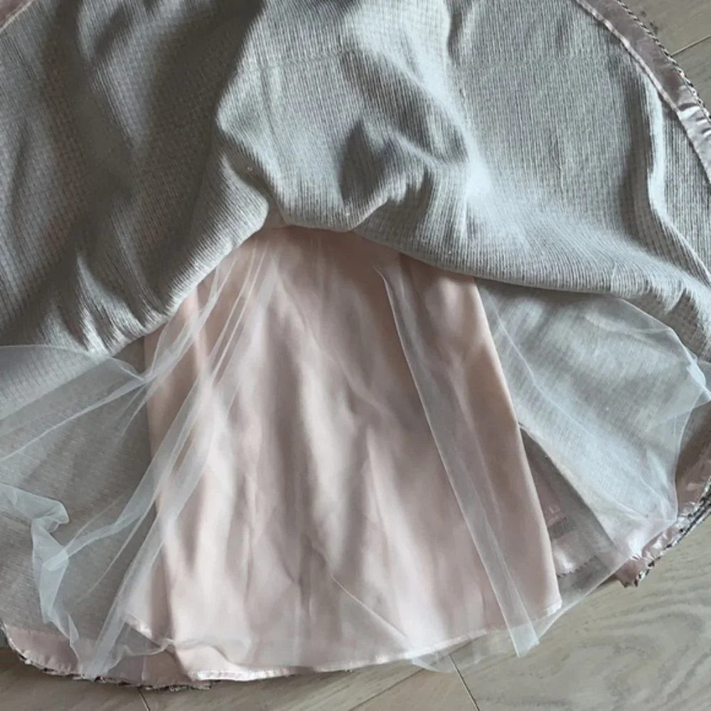 NWT Bebe Pink & Silver Sequin Fit & Flare Dress | Size 2 - Picture 3 of 6